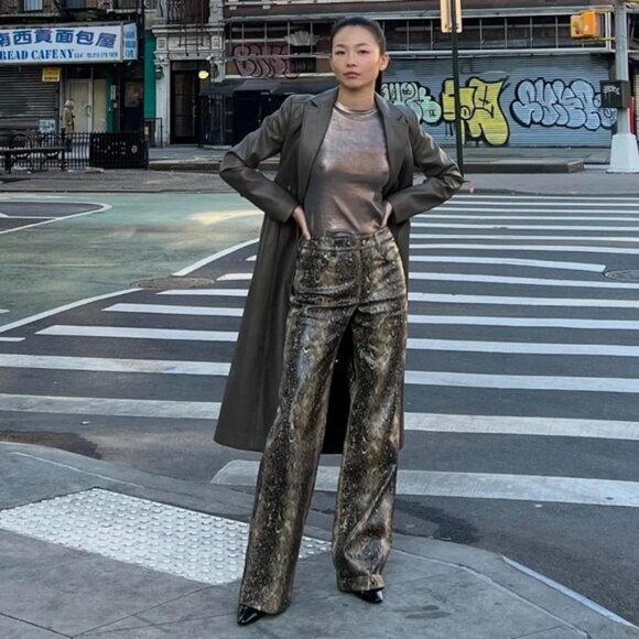 MANGO Aqua Patent Leather Knee Length Boots - Picture 5 of 16